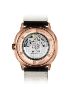 MIDO Herrenuhren-COMMANDER II Automatic Big Date, black, rosé M021.626.36.051.00