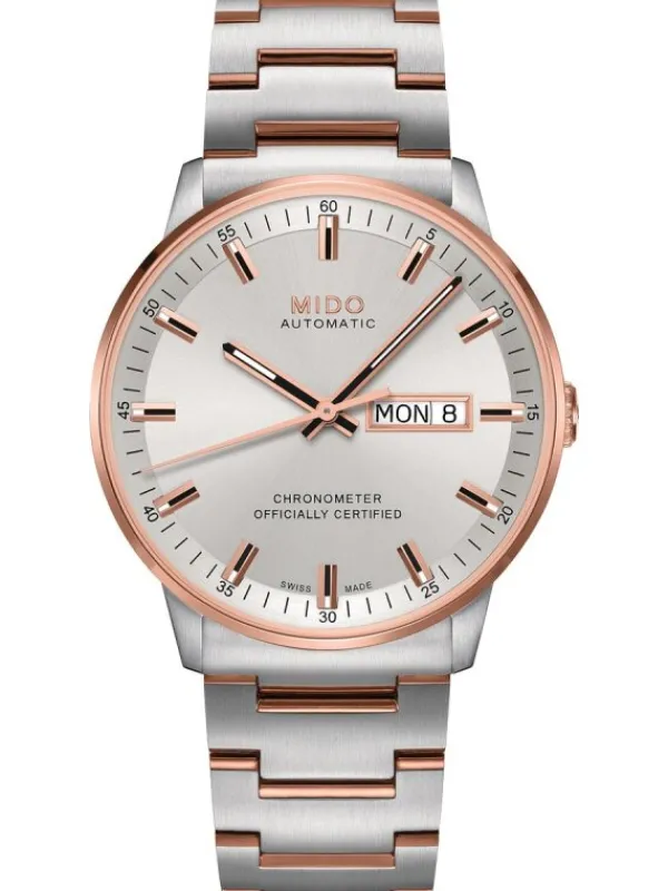 MIDO Herrenuhren-COMMANDER II Gent Automatic Chronometer, Stahlband M021.431.22.031.00