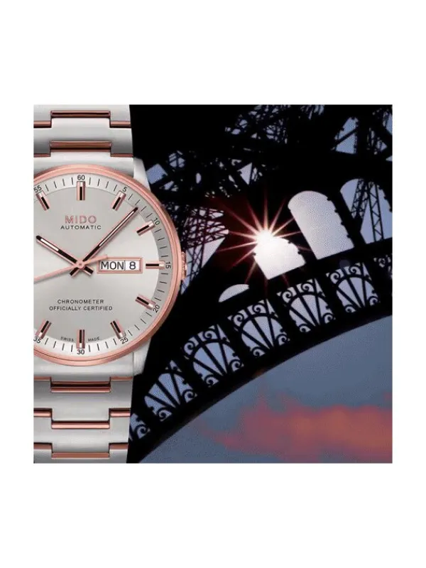MIDO Herrenuhren-COMMANDER II Gent Automatic Chronometer, Stahlband M021.431.22.031.00
