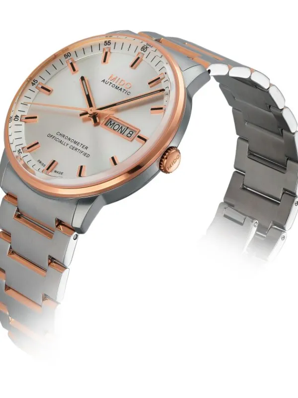 MIDO Herrenuhren-COMMANDER II Gent Automatic Chronometer, Stahlband M021.431.22.031.00