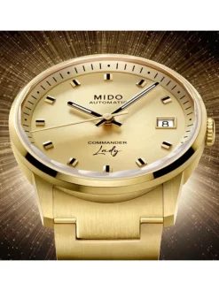 MIDO Damenuhren-COMMANDER Lady goldf. M021.207.33.021.00