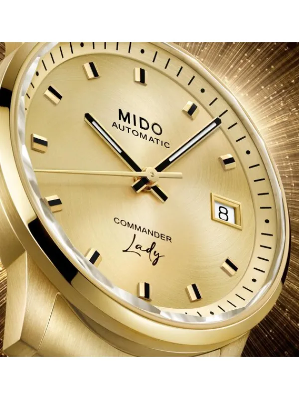 MIDO Damenuhren-COMMANDER Lady goldf. M021.207.33.021.00
