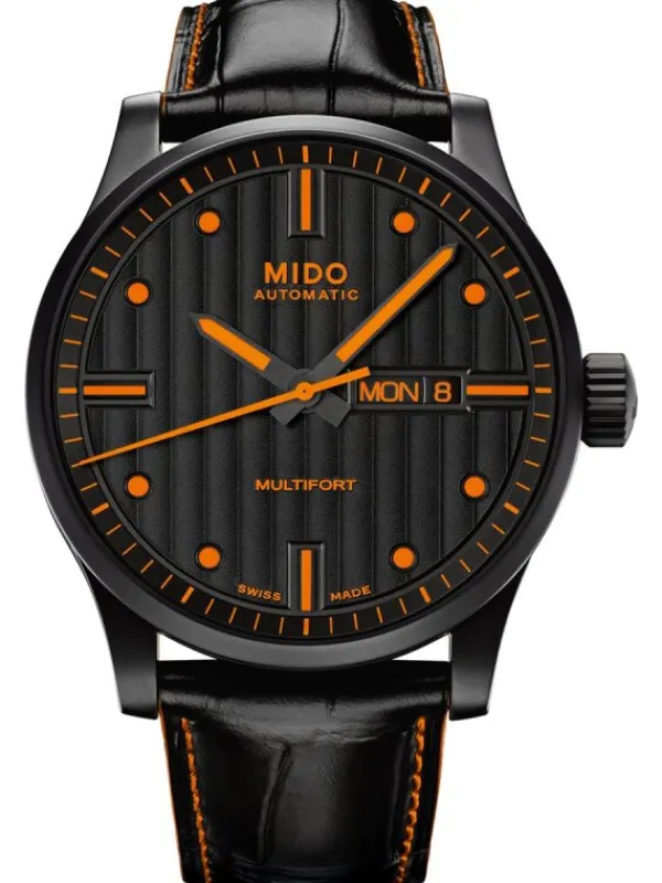 MIDO Herrenuhren-MULTIFORT Automatic, black/orange M005.430.36.051.80