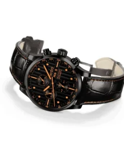 MIDO Herrenuhren-MULTIFORT Automatic CHRONO Valjoux, black/orange M005.614.36.051.22