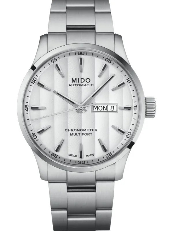 MIDO Herrenuhren-MULTIFORT III/GR/COSC/STEEL/SI M038.431.11.031.00