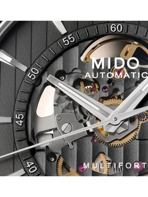 MIDO Herrenuhren-Multifort Skeleton Vertigo M038.436.11.061.00