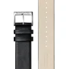 MONDAINE Uhrenarmbänder | Zubehör-20 mm, vegan, schw/beige, Schließe poliert FGM.3120.20Q.K