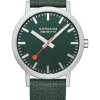 MONDAINE Herrenuhren-Classic 40 mm, gebürstet, grün A660.30360.60SBF