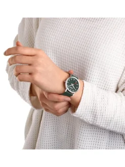 MONDAINE Herrenuhren | Damenuhren-Classic 36 mm, gebürstet, grün A660.30314.60SBF