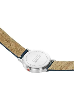MONDAINE Herrenuhren | Damenuhren-Classic 36 mm, gebürstet, blau A660.30314.40SBD