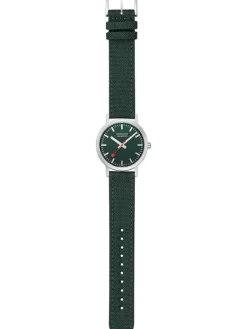 MONDAINE Herrenuhren | Damenuhren-Classic 36 mm, gebürstet, grün A660.30314.60SBF