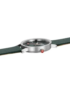 MONDAINE Herrenuhren | Damenuhren-Classic 36 mm, gebürstet, grün A660.30314.60SBF