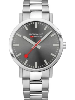 MONDAINE Herrenuhren-Classic 40 mm grau A660.30360.81SBJ