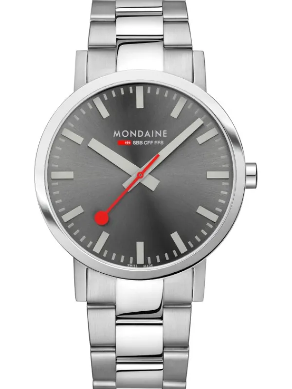 MONDAINE Herrenuhren-Classic 40 mm grau A660.30360.81SBJ