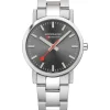 MONDAINE Damenuhren-Classic 30 mm grau Stahlband A658.30323.80SBJ