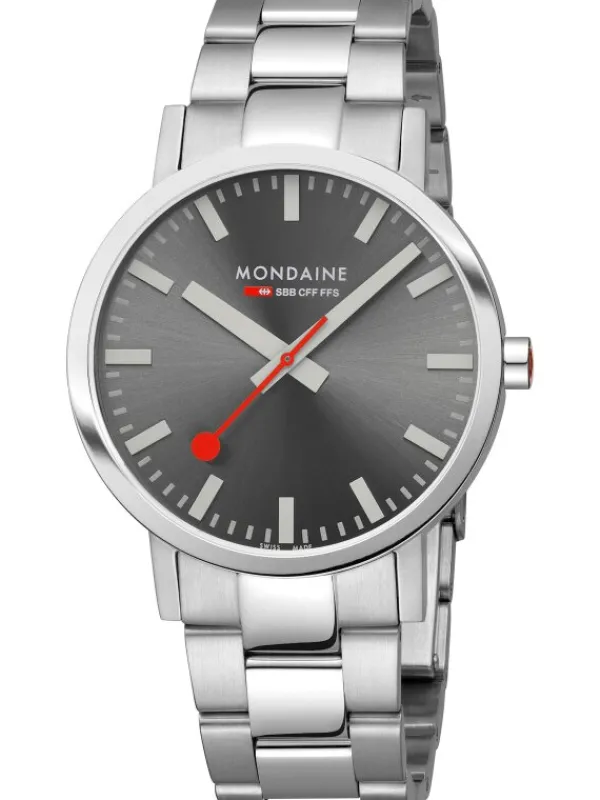 MONDAINE Herrenuhren-Classic 40 mm grau A660.30360.81SBJ