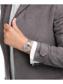 MONDAINE Damenuhren-Classic 30 mm grau Stahlband A658.30323.80SBJ