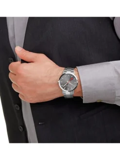 MONDAINE Herrenuhren-Classic 40 mm grau A660.30360.81SBJ