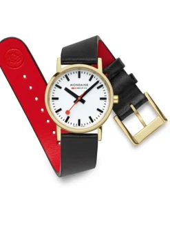 MONDAINE Damenuhren-Classic 30mm goldf. A658.30323.10SBBV