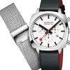 MONDAINE Herrenuhren-Cushion Chrono 41mm Set MSL.41410.LBV.SET