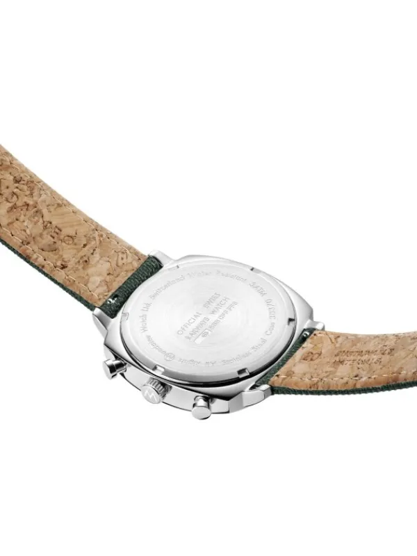MONDAINE Herrenuhren-Cushion Chrono 41mm Set Grün MSL.41460.LF.SET