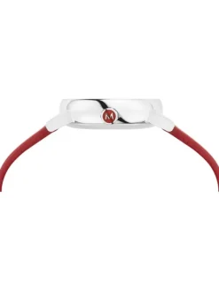 MONDAINE Damenuhren-evo2, 26 mm Leder vegan rot MSE.26110.LCV