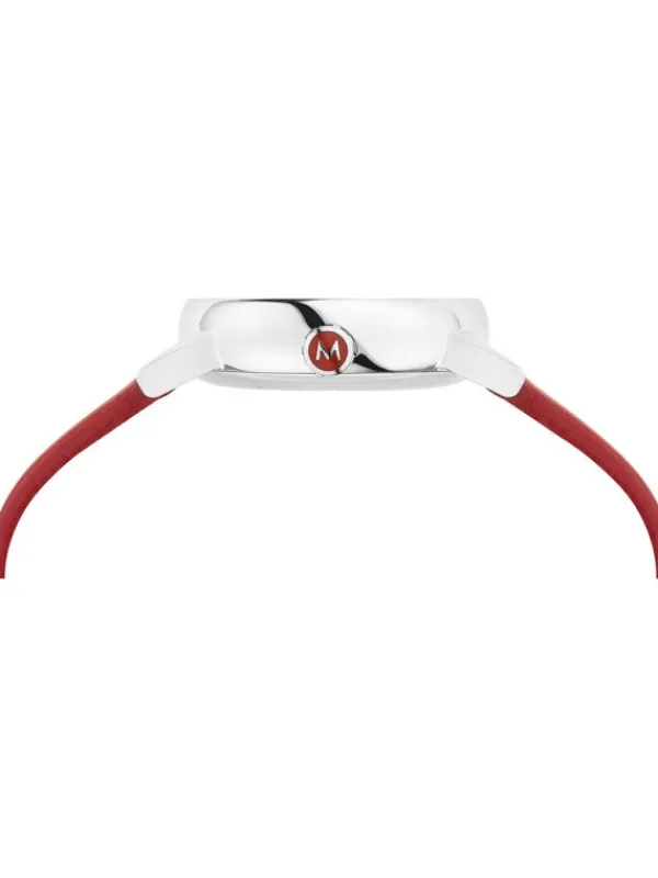 MONDAINE Damenuhren-evo2, 26 mm Leder vegan rot MSE.26110.LCV