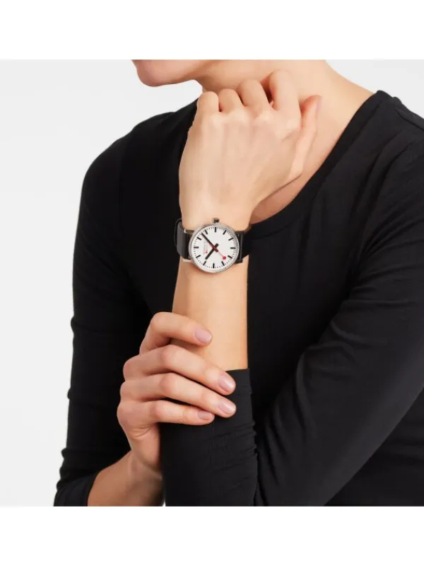 MONDAINE Herrenuhren | Damenuhren-evo2 40 mm Leder vegan MSE.40110.LBV