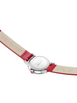 MONDAINE Damenuhren-evo2, 26 mm Leder vegan rot MSE.26110.LCV