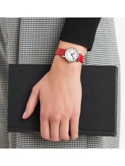 MONDAINE Damenuhren-evo2, 26 mm Leder vegan rot MSE.26110.LCV