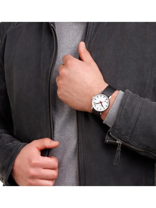 MONDAINE Herrenuhren | Damenuhren-evo2 40 mm Leder vegan MSE.40110.LBV