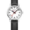MONDAINE Damenuhren-evo2, 26 mm Weiß Leder vegan MSE.26110.LBV