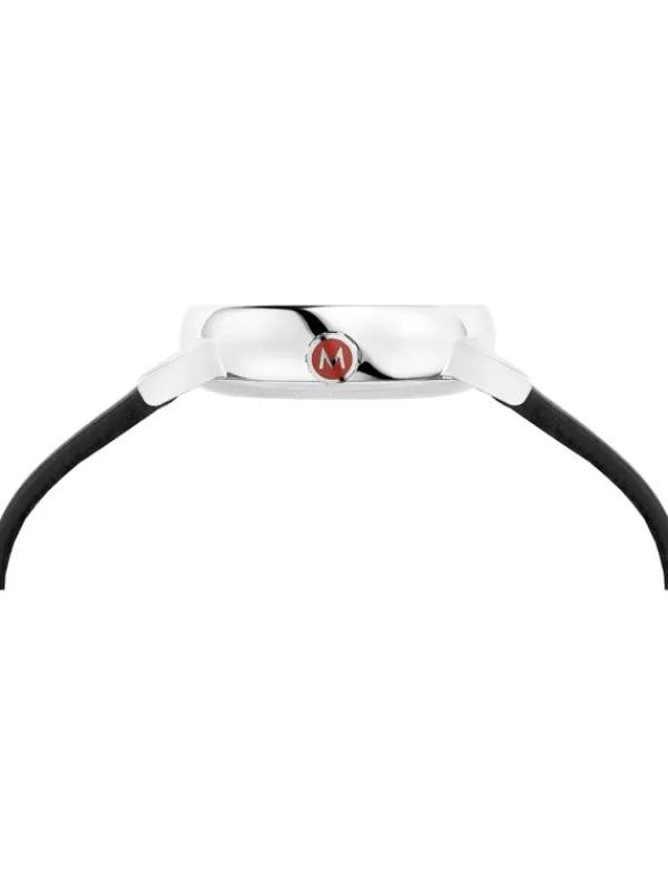 MONDAINE Damenuhren-evo2, 30 mm Weiß Leder vegan MSE.30110.LBV