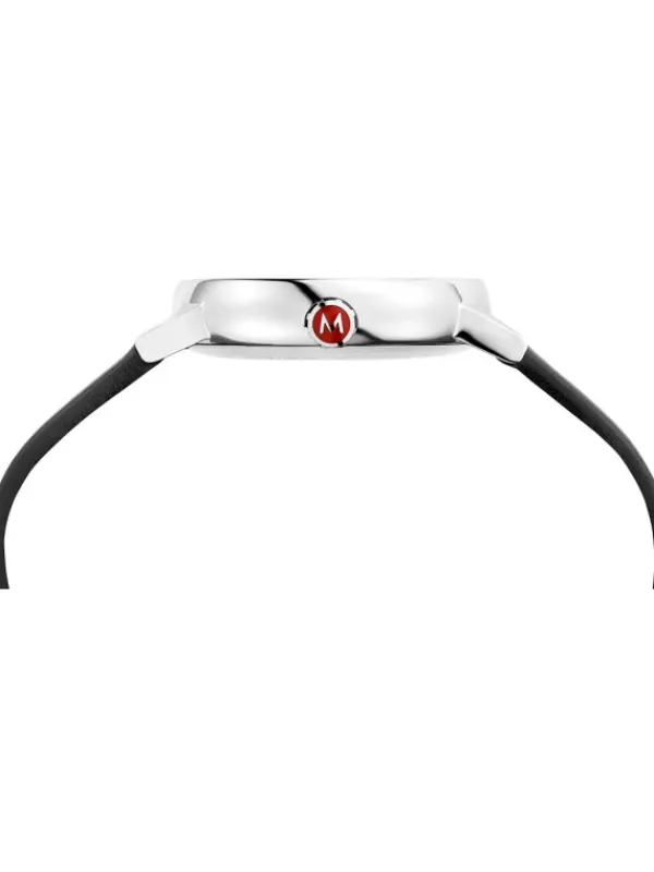 MONDAINE Herrenuhren | Damenuhren-evo2, 35 mm Weiß Leder vegan MSE.35110.LBV