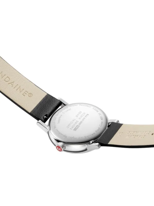 MONDAINE Herrenuhren | Damenuhren-evo2, 35 mm Weiß Leder vegan MSE.35110.LBV