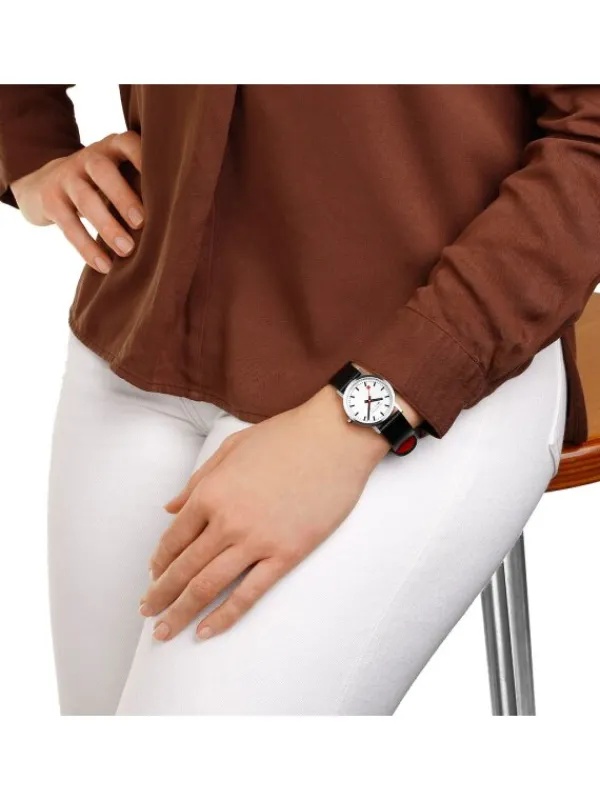 MONDAINE Damenuhren-New Classic 30mm brushed A658.30323.16SBBV