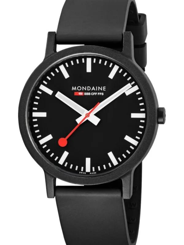 MONDAINE Herrenuhren-Renewable, Kautschukarmband, 40 mm MS1.41120.RB