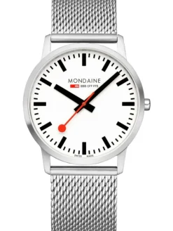 MONDAINE Herrenuhren-Simply Elegant, 40 mm Milanese A638.30350.16SBZ