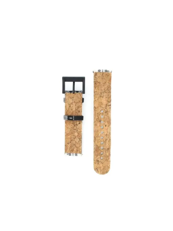 MONDAINE Uhrenarmbänder | Zubehör-TEXTILE SCOTTISH PATTERN WITH CORK LINING FTM.3120.20B.K