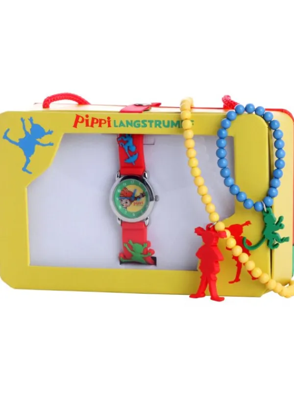 Pippi Langstrumpf Kinderuhren-Pippis Goldkoffer - Set PEG211-918