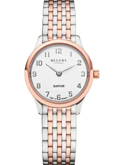 REGENT Damenuhren-Armbanduhr bicolor GM-1460