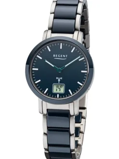 REGENT Damenuhren-Armbanduhr Funk Keramik FR-265 BA-420