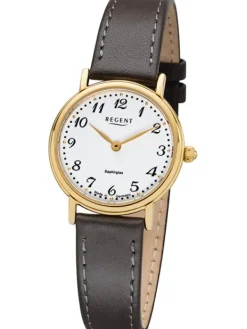 REGENT Damenuhren-Armbanduhr klassisch goldfarben GM-1603