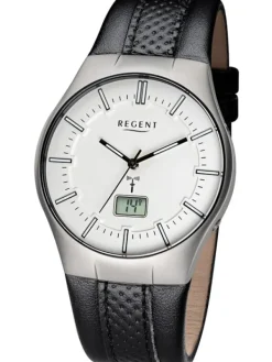REGENT Herrenuhren-Armbanduhr mit Lederarmband FR-217