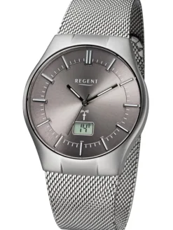 REGENT Herrenuhren-Armbanduhr mit Milanese-Armband FR-215
