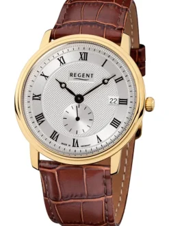 REGENT Herrenuhren-Armbanduhr Stahl IPG GM-1443