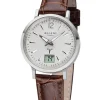 REGENT Damenuhren-Damenuhr Funk Leder braun FR256