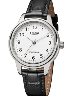 REGENT Damenuhren-Damenuhr Handaufzug 32 mm silberf. F1567