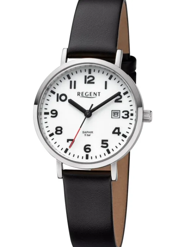REGENT Damenuhren-Damenuhr Quarz Leder BA-790