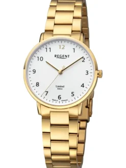 REGENT Damenuhren-Damenuhr Quarz Limited Edition goldf. Gliederband GM-2305